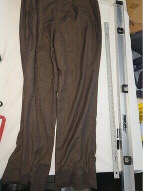 Davinci Brown Dress Pants 36L Dry Clean Only Italy